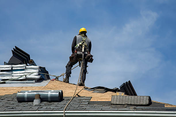 Professional Roofing technician working in Little Cedar, IA